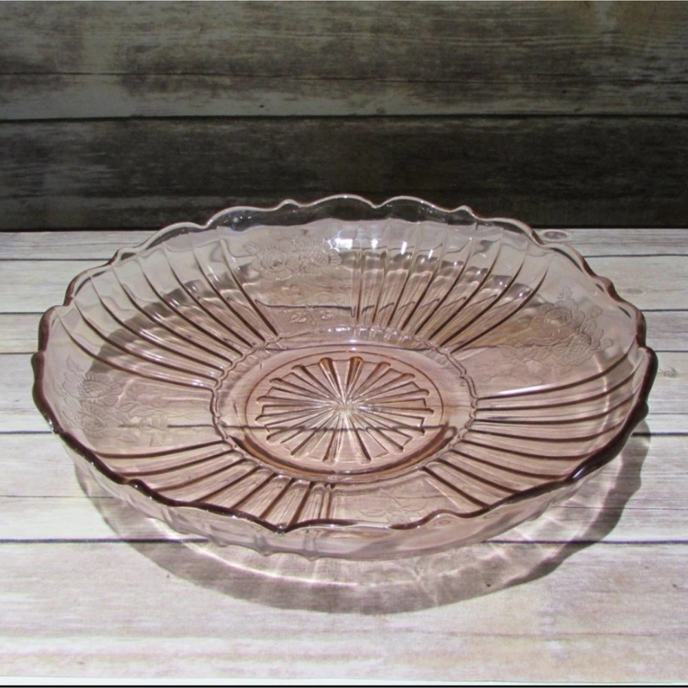 Vintage Pink Glass Bowl